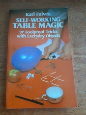 Self-Working Table Magic,Karl Fulves 1981,PB Book,No UPC B/C,EXCEL Illustrated