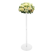 10pcs Acrylic Flower Vase Balloons Rack Stand 80cm Weddings Backdrop Decoration