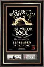 Tom Petty 2017 Last Concert Poster & Ticket set Ready to frame! Hollywood Bowl