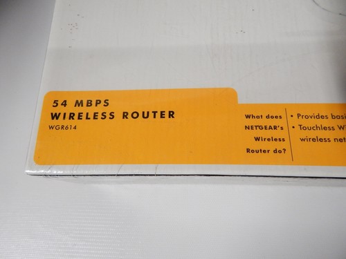 Netgear Wireless G Router WGR614 54 Mbps 2.4Ghz 4 Port Switch NEW IN SEALED BOX - Zdjęcie 3 z 7