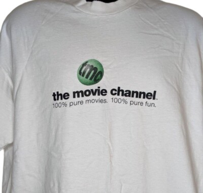 TMC The Movie Channel Vintage 90s Tshirt 100% Pure Size XL