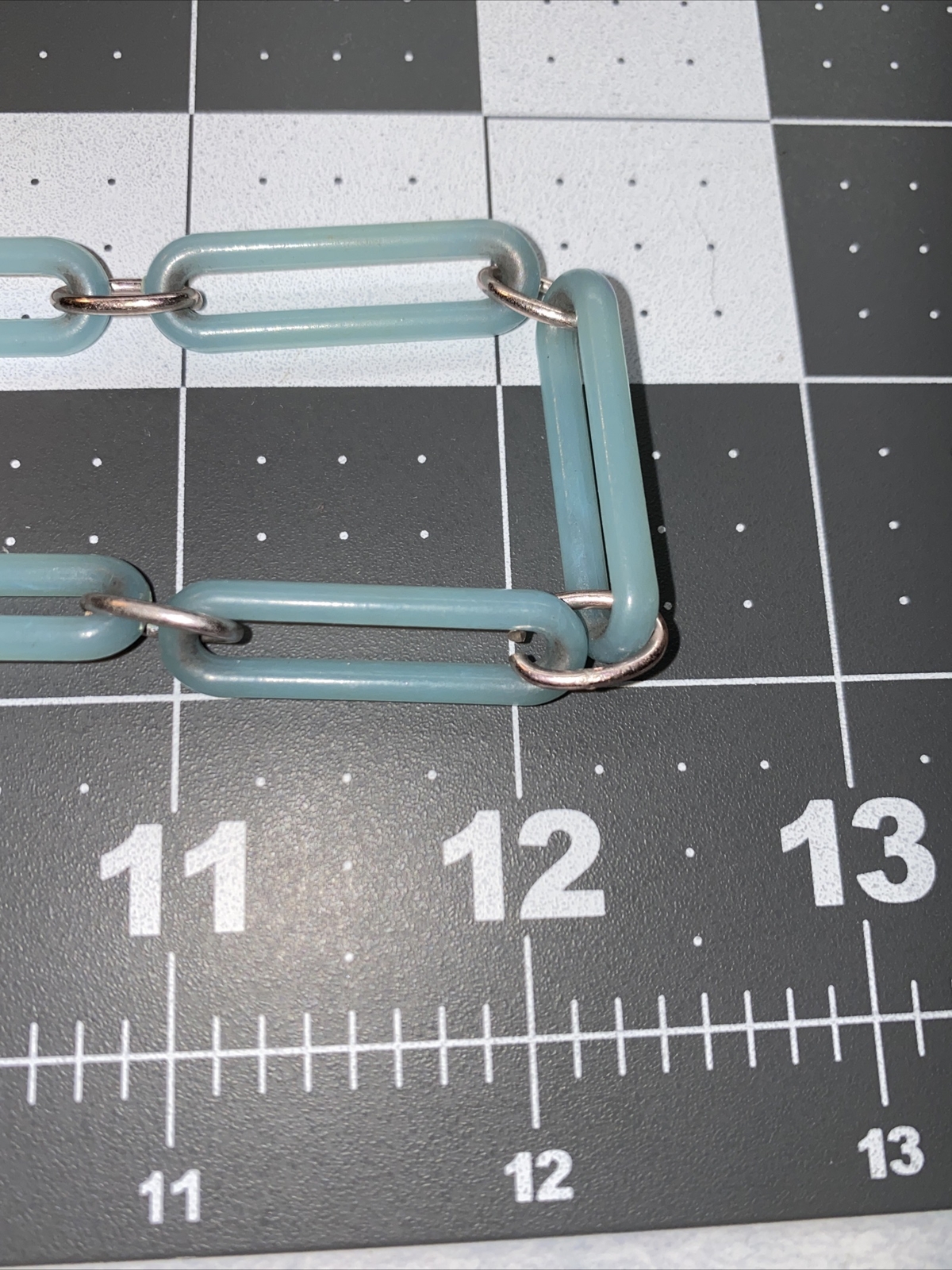 VTG Lucite Thermoset Plastic Heart Boho Light Blue Necklace eBay