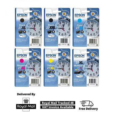 Original Epson 27XXL & 27XL Tintenpatronen Set für WF-7715D Drucker Posten