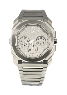 Bulgari Octo Finissimo Chronograph GMT Edelstahl Uhr 103661