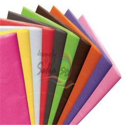 Großes 50 cm x 75 cm Blatt Seidenpapier hochwertig säurefrei verschiedene Farben