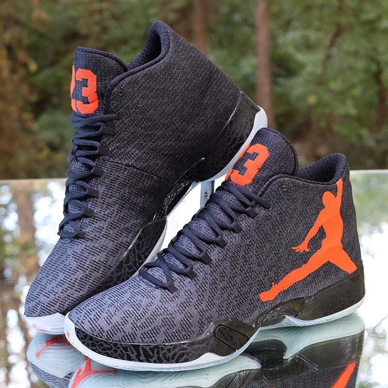 Nike Air Jordan 29 Team Orange 2014 Men's Size 13 Black Grey