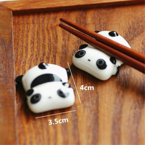 Lovely Animal Ceramic Chopsticks Spoon Fork Holder Kitchen Chopstick Rest Stand - Picture 22 of 27