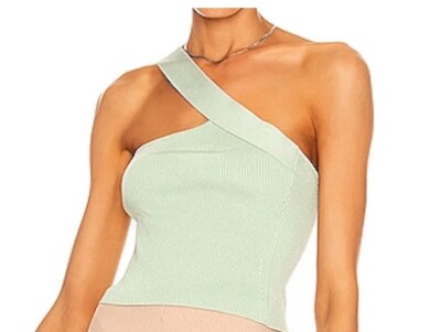 Brand New With Tags GAUGE81 Women's Mint Selas Cropped Blouse Top Size Small