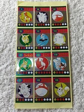 Pokemon Shogakukan appendix Mini Sticker Sheet Picture Book Seal Japanese B6884