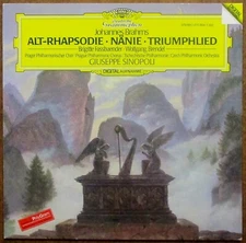 Brahms: Alt-Rhapsodie LP (1983) DG 410 864 Fassbaender - Sinopoli