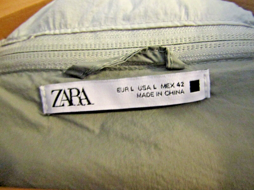 Neu Zara Herren Kapuze Puffer Jacke Hoher Kragen Verstellbare Kapuze Gr. Large - Bild 6 von 9