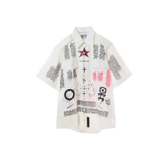 Children of the Discordance graffiti short sleeve shirt Used Children of the Discordance graffiti short sleeve shirt Used