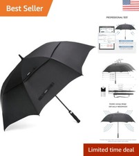 47/54/62/68 Inch Automatic Open Golf Umbrella Oversize Extra Large Double Can...