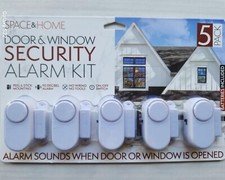 Space and Home Door  Window Security Alarm Kit - 5 Pack - Alarm Sounds