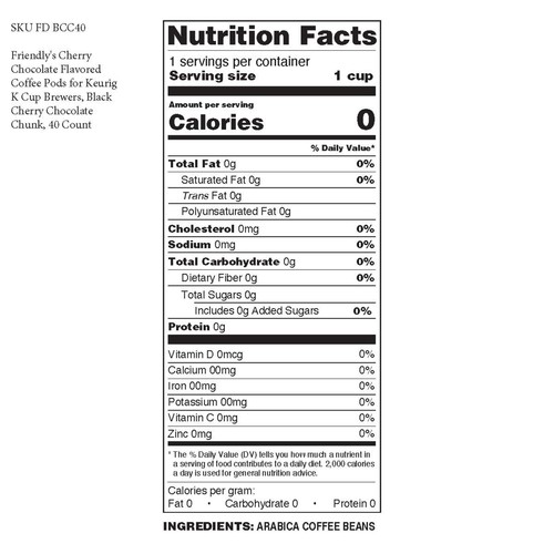 Friendly's Cherry Chocolate Pods,Keurig 2.0,Black Cherry Chocolate Chunk,40 Ct - Picture 3 of 10
