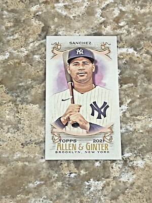 2021 Topps Allen & Ginter A&G Back Mini Gary Sanchez #186 New York Yankees