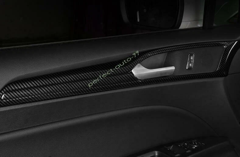 For Ford Mondeo/Fusion 2013-20 Carbon Fiber Look Inner Door Panel Strip Trim 4P Foto 2 de 4