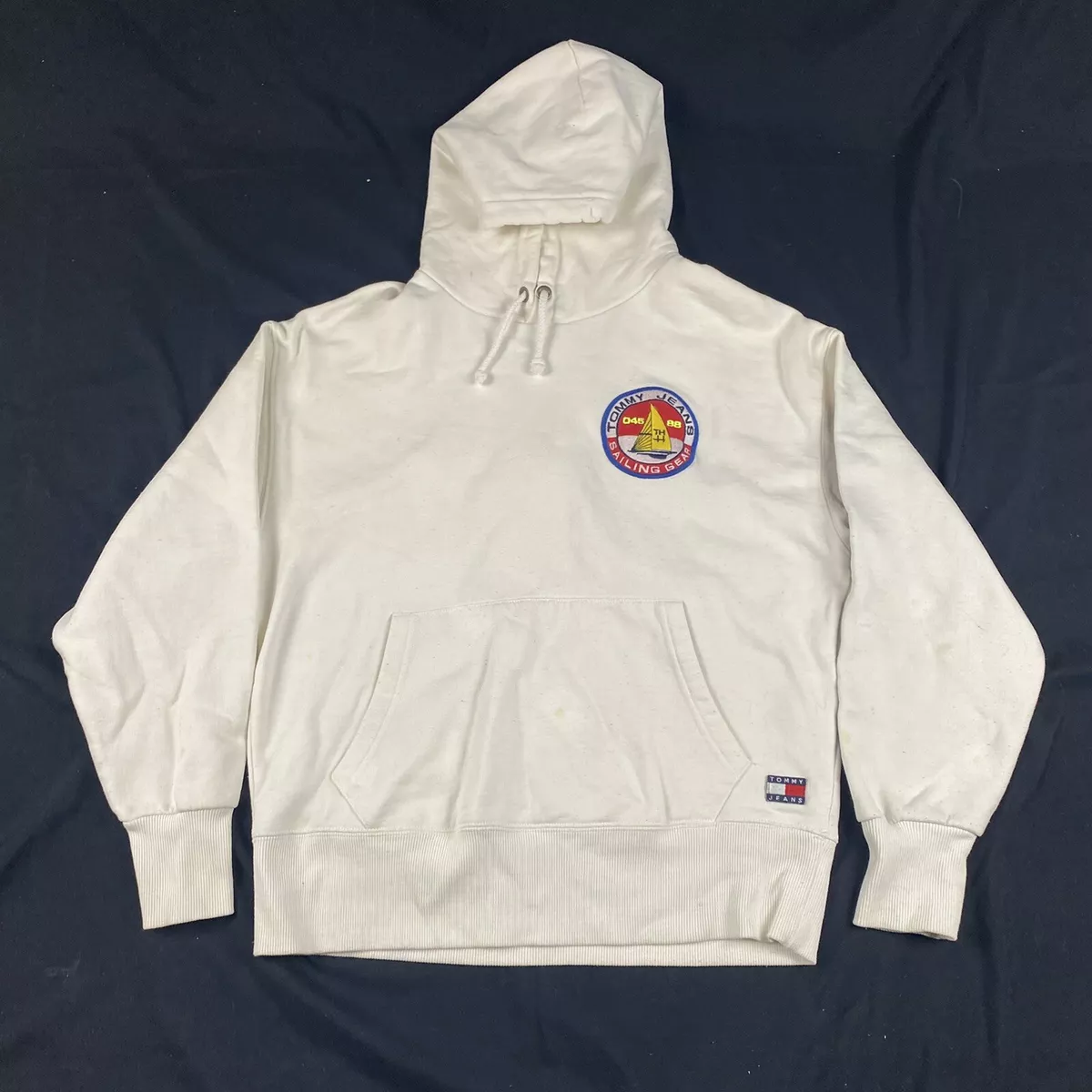 Tommy Hilfiger Sailing Gear 045 88 White Hoodie Men s Size S
