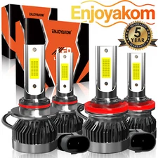 4X 6000k LED Headlight Kit Bulb For Chevy Silverado 1500 2007-2015 Hi/Low Beam