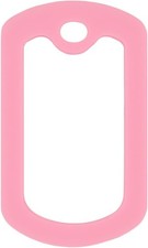 5 Pack Pink Military Dog Tag Silencers - Elegant Noise Reducers  Protectors