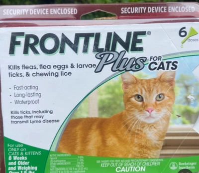 Frontline Plus for Cats and Kittens 6 Doses Genuine
