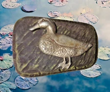 Duck brick concrete mold plaster cement bird pond brick paver mould 9" x 6" x 2"