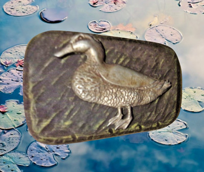 Duck brick concrete mold plaster cement bird pond brick paver mould 9'' x 6'' x 2''