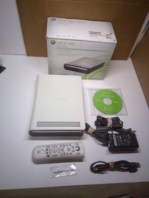 Xbox 360 HD DVD Player w/ Original Wires Power Cable & Remote in Box (Untested)