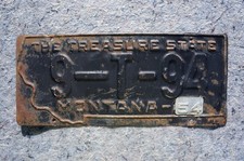 1953 1954 Montana Truck License Plate # 9 T 94