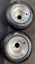 Go Kart Racing Aluminum Wheels And Blue Maxxis Tires