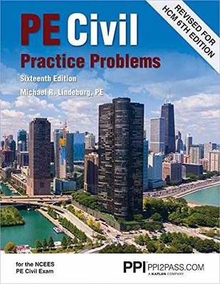 PPI PE Civil Practice Problems, - Paperback, by Lindeburg PE Michael - Good o
