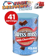 Swiss Miss Milk Chocolate Flavored Hot Cocoa Mix, 45.68 OZ Canister