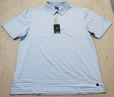 Greg Norman Polo Shirt Mens XL Multi Striped Play Dry Golf Performance G7F23K500