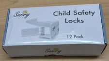 12 Pack Cabinet Locks Child Safety Baby Safety NO Drilling 3M Suniry NOB