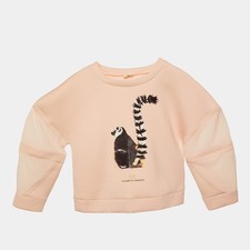 Felpa Elisabetta Franchi La mia Bambina Rosa Stampa Lemur Jersey XL