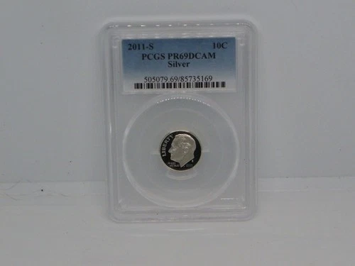 2011 S SILVER ROOSEVELT DIME PCGS PR69