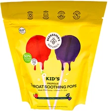 BeeKeeper's Naturals Kid's Propolis Throat Soothing Pops Strawberry 30 Ct 01/28