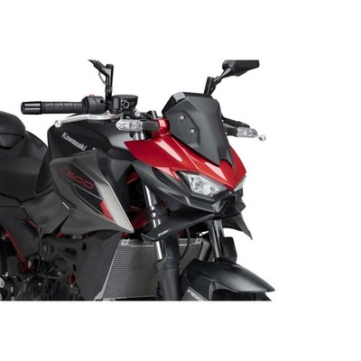 PUIG FRONT SPOILER DOWNFORCE NAKED FIT ON KAWASAKI Z500 24-25 MATT