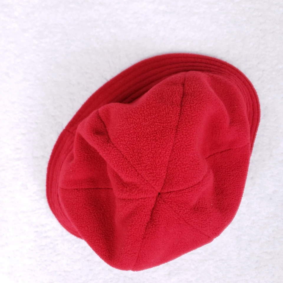 Orvis Women's Fleece Bucket Hat 6 3/4 Red Cozywear Outdoor Hiking Gorpcore - Image 2 of 4