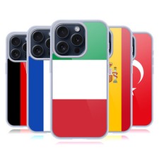 CUSTODIA HEAD CASE DESIGNS BANDIERE NAZIONALI 2 SOFT GEL PER CELLULARI APPLE iPHONE