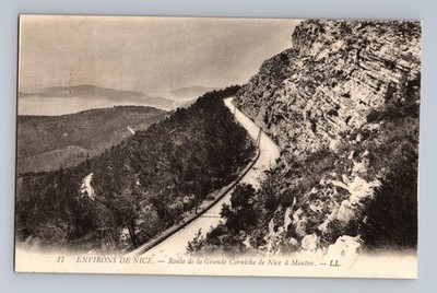 Route de la Grande Corniche de Nice à Menton Environs Nice France Postcard #47