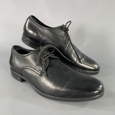 JOHN VARVATOS Größe 9 Schwarzes Leder Oxford Schnürschuhe