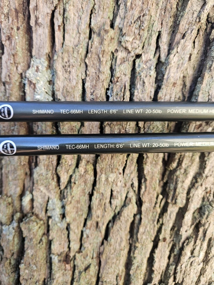 2 Shimano TALAVERA  Rods TEC66MH 6'6" Medium Heavy 20-50LB  Casting Rods - Image 3 of 4