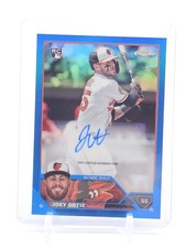 JOEY ORTIZ 2023 TOPPS CHROME BLUE ROOKIE AUTO /150 #AC-JO ORIOLES Q3249