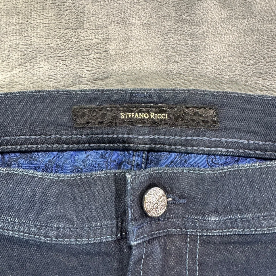 Stefano Ricci Jeans Men’s 40 Blue Dark Wash Cotton Blend - Image 3 of 4