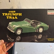 Minicraft 1958 Triumph Tr3 Model Kit 124 Open Box And Parts