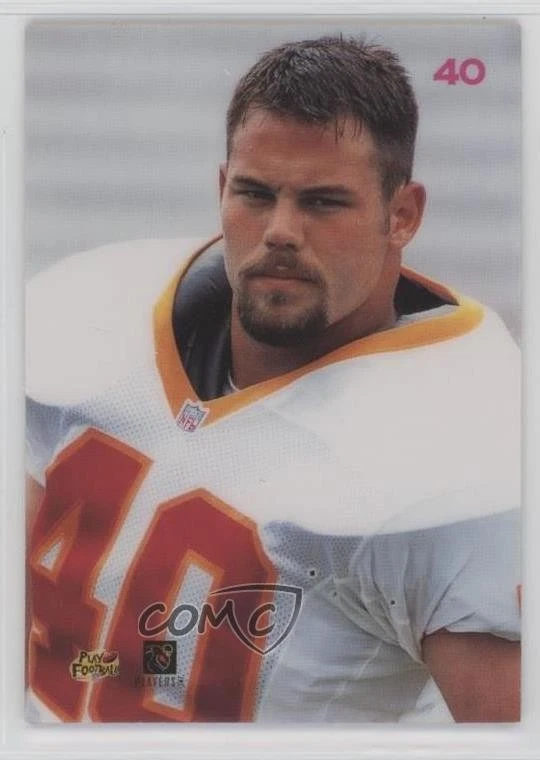 1996 Playoff Contenders Leather Mike Alstott #40 Rookie RC - Image 2 of 2