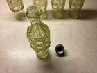 Uranium Glass 5 Btle Rotating silver plated Cruet Set,Victorian/art deco* Read * — photo 8
