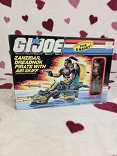 VINTAGE 1987 HASBRO GI JOE ARAH ZANZIBAR DREADNOK PIRATE W AIR SKIFF MISB SEALED