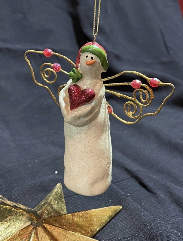 Snowman Angel Ornament